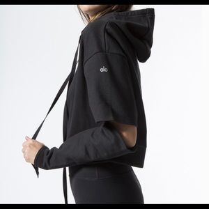 🆕 ALO Peak Cutout Longsleeve Pullover Hoodie